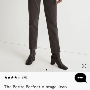 Madewell The Petite Perfect Vintage Jean in Lunar Wash Size 23P